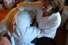 Clare Ballard practicing osteopathy